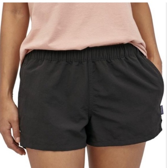 Patagonia Barely Baggies Women's Shorts Black Size Medium Outdoor Hiking Beach - Picture 1 of 14